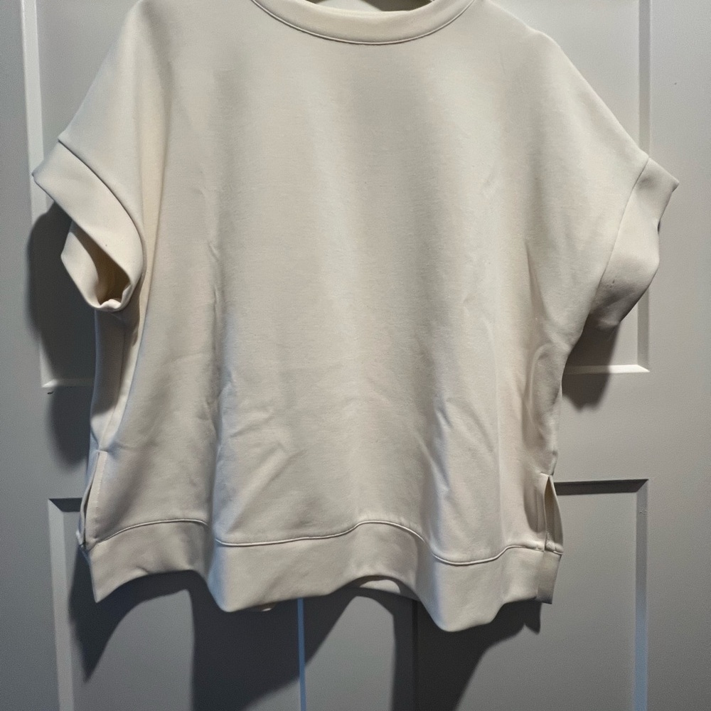 Women's Cream Short Sleeve Top